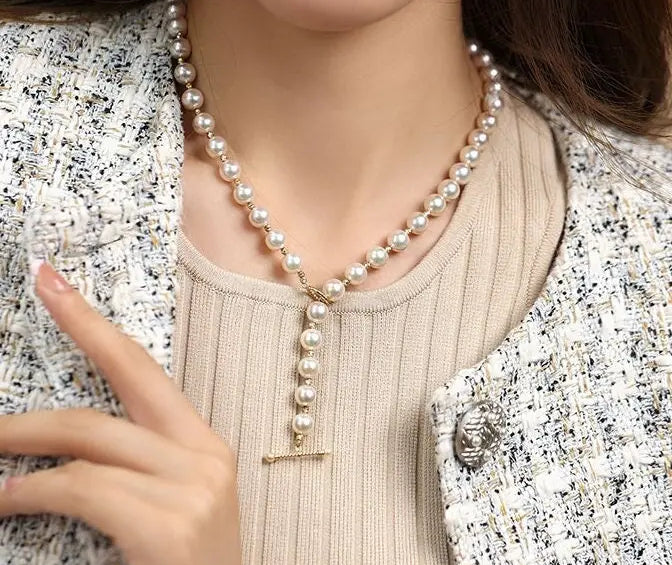 Akoya Pearl Necklace - High Luster Champagne Pearl Strand Etsy