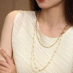 Golden Champagne Pearl from Japan Beaded Necklace, Best Gift for Her Etsy