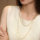 Golden Champagne Pearl from Japan Beaded Necklace, Best Gift for Her Etsy