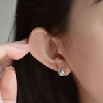 Superier Akoya Pearl 18K Gold Earrings, 18k Solid Yellow Gold Stud Earrings Etsy