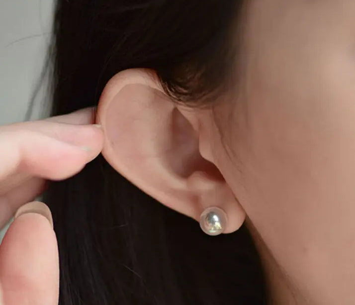 Superier Akoya Pearl 18K Gold Earrings, 18k Solid Yellow Gold Stud Earrings Etsy