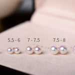 Superier Akoya Pearl 18K Gold Earrings, 18k Solid Yellow Gold Stud Earrings Etsy