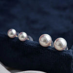 Superier Akoya Pearl 18K Gold Earrings, 18k Solid Yellow Gold Stud Earrings Etsy