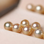Superier Akoya Golden Pearl Stud Earrings, 18k Solid Yellow Gold Earrings, Minimalist Champagne Pearl Earring Etsy