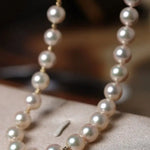 Very Rare Akoya Champagne Pearl Beaded Necklace, Finset Quality Pearl, Super Hight Luster Japan Champagne Color Pearl Etsy