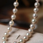 Akoya Pearl Necklace - High Luster Champagne Pearl Strand Etsy