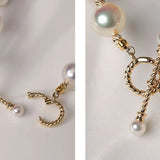 Akoya Pearl Necklace - High Luster Champagne Pearl Strand Etsy