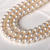 Akoya Pearl Necklace - High Luster Champagne Pearl Strand Etsy