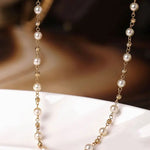 AAA+ Golden Champagne Akoya Pearl Necklace - Cream Pearl Strand Etsy