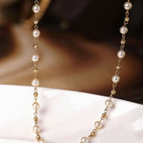 AAA+ Golden Champagne Akoya Pearl Necklace - Cream Pearl Strand Etsy
