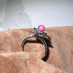 Queen Conch Pearl  Diamond Engagement Ring - 18K White Gold Etsy