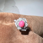 Queen Conch Pearl  Diamond Engagement Ring - 18K White Gold Etsy