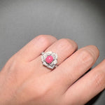 Queen Conch Pearl  Diamond Engagement Ring - 18K White Gold Etsy