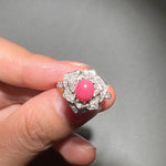 Queen Conch Pearl  Diamond Engagement Ring - 18K White Gold Etsy