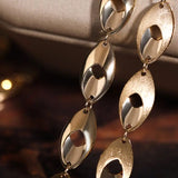 Wheat Shape 18k Solid Gold Bracelets, Both Side Wearing Design, Hollow Out Design Bracelets, Gold Disc Beaded Bracelets Etsy