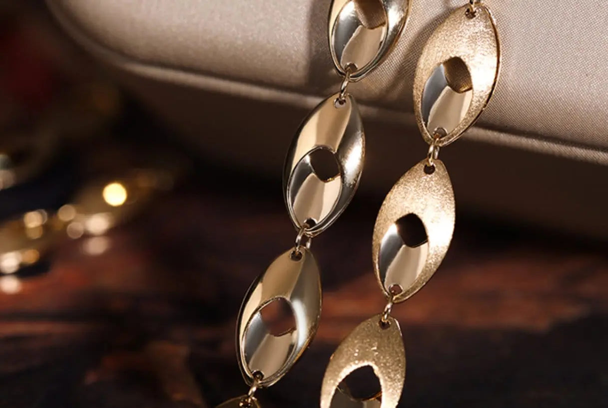 Wheat Shape 18k Solid Gold Bracelets, Both Side Wearing Design, Hollow Out Design Bracelets, Gold Disc Beaded Bracelets Etsy