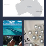 Australia South Sea White Pearl Studs Earrings - 18K White Gold Etsy