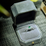 Viridian Velvet Leather Mini Ring Box Double Octagon Ring Box Handmade from Japan Engagement & Wedding Set Elegant Keepsake Box Etsy