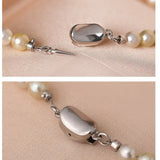 Madama Silver Pearl Akoya Golden Pearls Necklace, S925 Pearls Beaded Necklace, Elegant Seawater Pearls Necklace, Mixed Colors Pearl Necklace Etsy