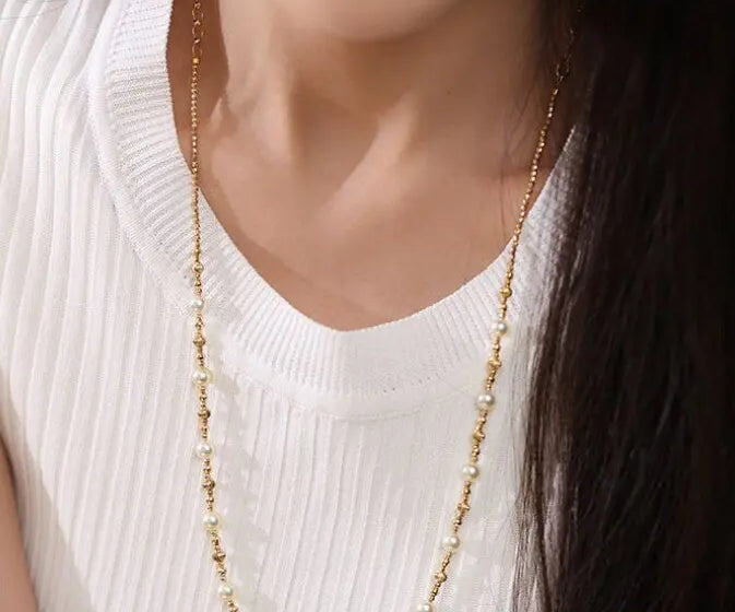 Akoya Champagne Color Pearl Strand Necklace Bracelet - 18K Gold Etsy