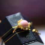 5A+ Natural Conch Pearl Shell & White Pearl Beaded Earrings, 24k Yellow Gold Plated Vermeil Earrings, Pink Pearl Earrings, Gift Idea for Her Etsy