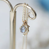 Natural Labradorite 18k Gold Earring, Retro Cluster Gray Gemstone Earring, Oval Rose Cut Labradorite Earring Etsy