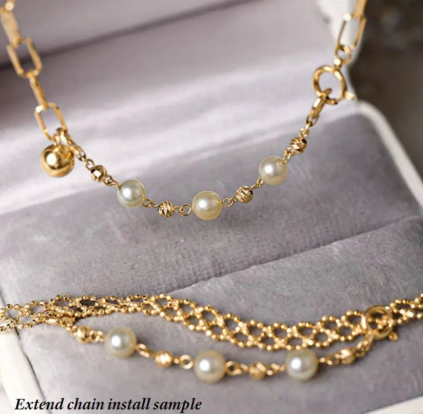 Very Rare Baroque Akoya Pearl Extand Chain for Necklace or Bracelets, Seawater Pearl Beaded Bracelets, Craft Supplies Akoya Pearl Chain Etsy
