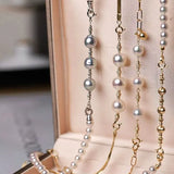 Very Rare Baroque Akoya Pearl Extand Chain for Necklace or Bracelets, Seawater Pearl Beaded Bracelets, Craft Supplies Akoya Pearl Chain Etsy