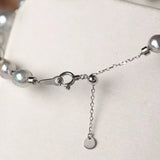 Luminous Silver Blue Akoya Baroque Pearl Srand Bracelets - 18K White Gold Etsy