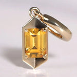 Natural Fanta Yellow Sapphire Pendant, 18k Solid Yellow Gold Pendant, Candy Gemtone Pendant Etsy