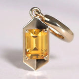 Natural Fanta Yellow Sapphire Pendant, 18k Solid Yellow Gold Pendant, Candy Gemtone Pendant Etsy