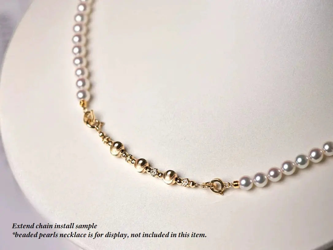 Very Rare Baroque Akoya Pearl Extand Chain for Necklace or Bracelets, Seawater Pearl Beaded Bracelets, Craft Supplies Akoya Pearl Chain Etsy