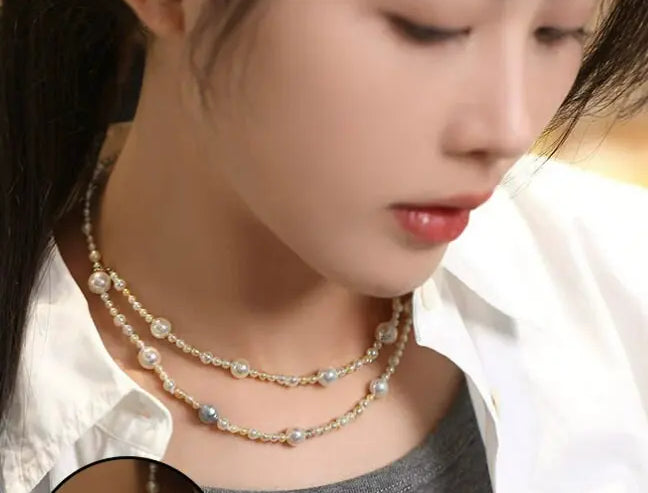 Luminous Akoya Mixed Colors Pearl Strand Necklace, Rare Japan Pearl Etsy