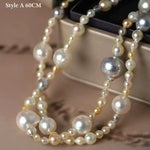 Luminous Akoya Mixed Colors Pearl Strand Necklace, Rare Japan Pearl Etsy