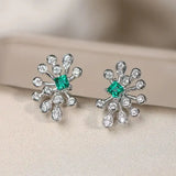Natural Australian South Sea Pearls Art Deco PT950 Earring, White Diamonds Stud Earring, Two in one Jeweley Etsy