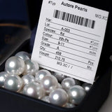 Australia South Sea White Pearl Studs Earrings - 18K White Gold Etsy
