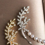 Laurel Leaf Akoya Pearl 18K Necklace Brooch, 18K Yellow Gold Etsy
