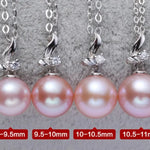 Natural Purple Pearl Moissanite Necklace - Silver 925 Etsy