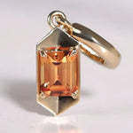 Natural Fanta Yellow Sapphire Pendant, 18k Solid Yellow Gold Pendant, Candy Gemtone Pendant Etsy