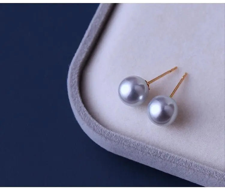 5A+ Madama Pearl (真多麻) Handmade 18K Solid Yellow Gold Madama Pearl Earrings, Seawater Pearl, Gift for Her, Anniversary Gift, Gift Idea Etsy