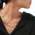 AAA+ Natural Akoya Pearl 9-9.5mm Necklace - 18K Yellow Gold Etsy