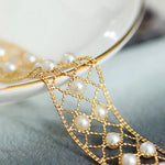 4-5mm Natural Japan Akoya Pearl Bracelets 18k Solid Yellow Gold High Luster White Pink Pearl Lace Bracelets, Anniversary Gift Idea Etsy