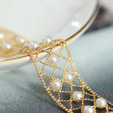 4-5mm Natural Japan Akoya Pearl Bracelets 18k Solid Yellow Gold High Luster White Pink Pearl Lace Bracelets, Anniversary Gift Idea Etsy