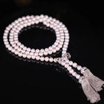 Tassel Style Beaded Pearl Necklace, Silver 925 Handmade Beaded Pearl Necklace, Knitwear Necklace, Akoya Pearl, Multi Pearl Necklace Etsy