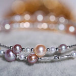 3-6.5mm Natural Colorful High Luster Pearl Beaded Bracelets, S925 Bracelets Akoya Pearl, Golden Pearl Bracelets Etsy