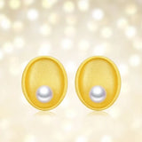 5A+ Akoya Pearl Handmade 24k Gold Vermeil Earrings, White Pink Pearl Earrings, High Luster Pearl Earrings, Matt Finished Earrings Etsy