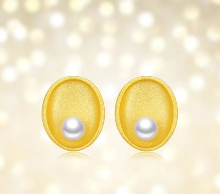5A+ Akoya Pearl Handmade 24k Gold Vermeil Earrings, White Pink Pearl Earrings, High Luster Pearl Earrings, Matt Finished Earrings Etsy