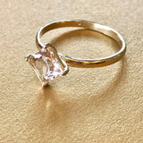 丨Special Offer丨 Natural Morganite Cocktail 14k Solid Yellow Gold Ring, Pink Princess, Handmade Cocktail Ring Etsy