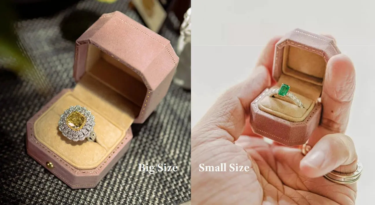 Japan Flannel Relief Fabric Ring Box, Rectangle, Peach Ped Ring Box, Engagement Ring & Wedding Set Elegant Keepsake Box, Bridal Photo Props Etsy