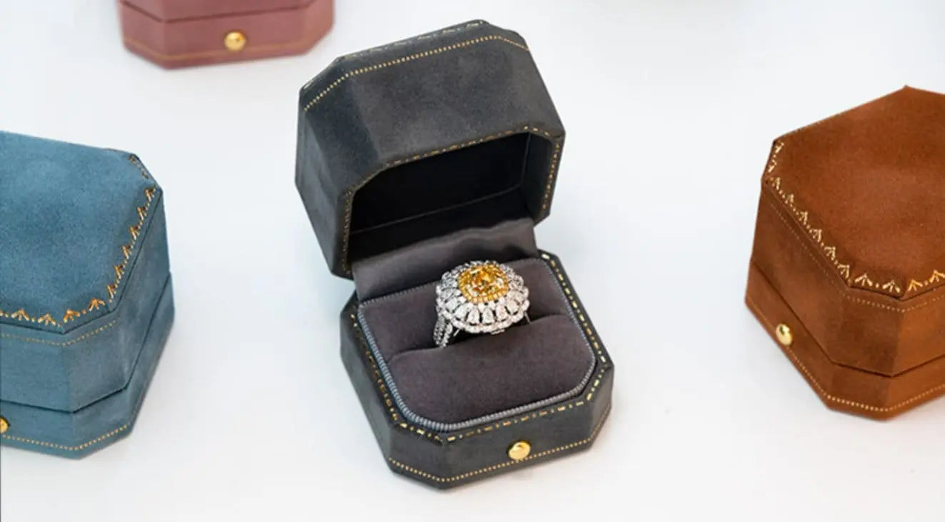 Japan Flannel Relief Fabric Ring Box, Rectangle, Peach Ped Ring Box, Engagement Ring & Wedding Set Elegant Keepsake Box, Bridal Photo Props Etsy